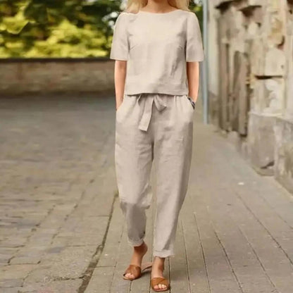 Nouveau Luxe™ | Stijlvol Comfort | Linnen Jumpsuit